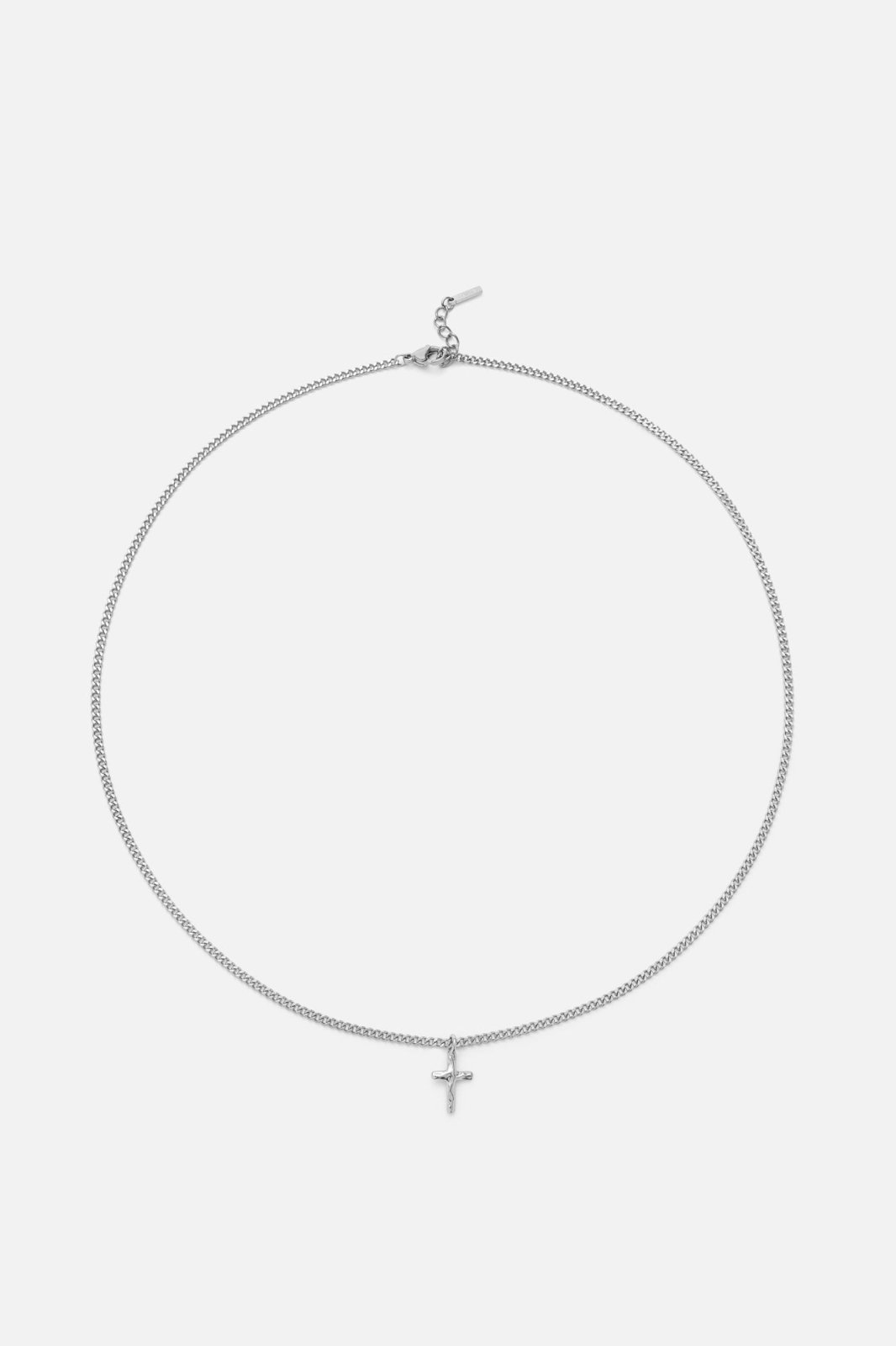 HAMMERED CROSS NECKLACE