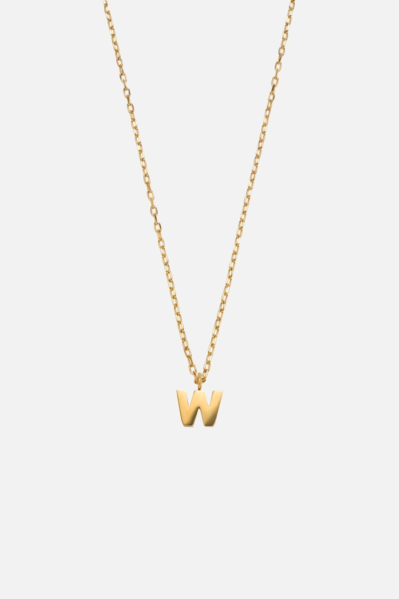 LETTER POLISHED NECKLACE (A-Z)