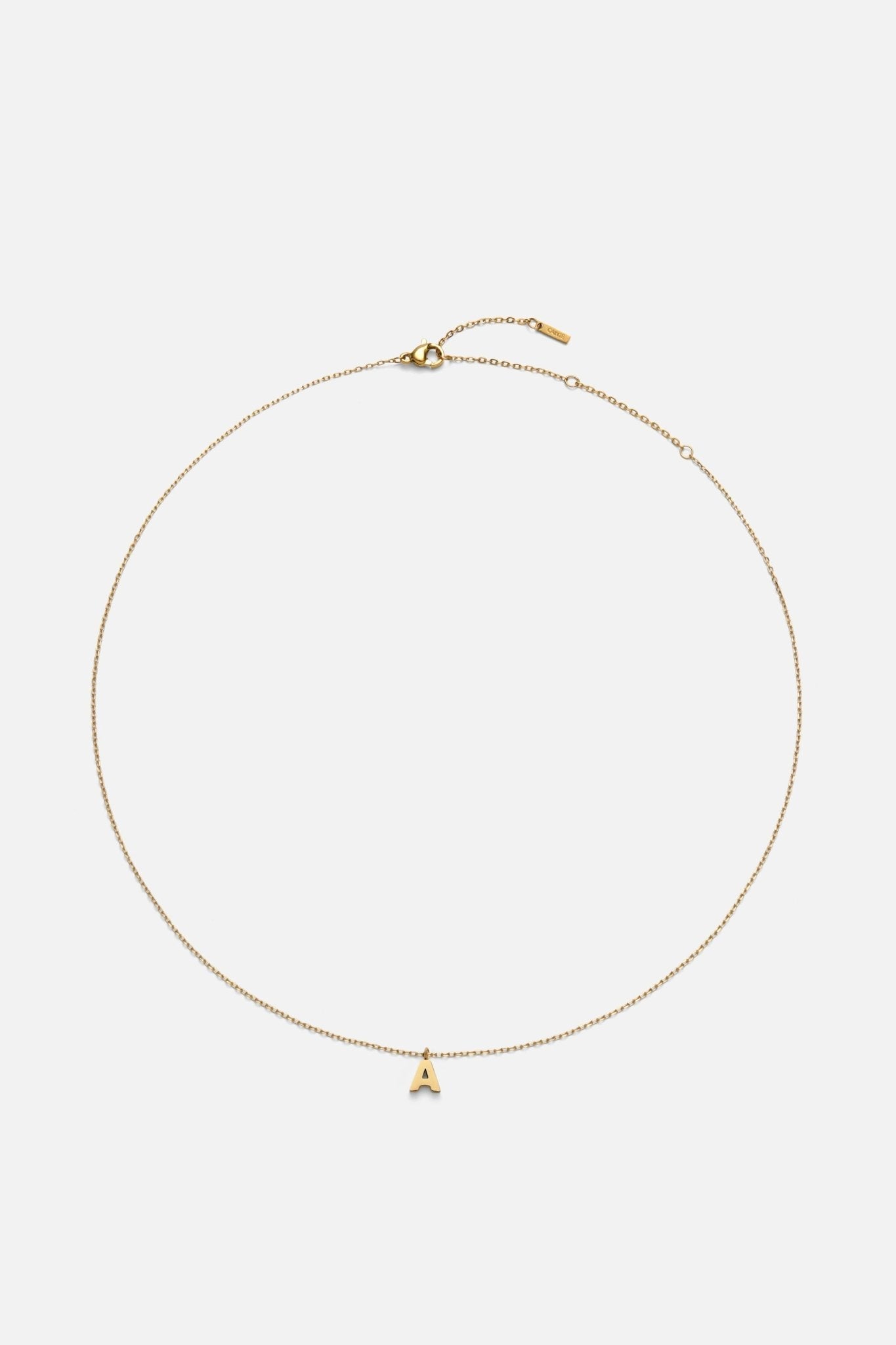 LETTER POLISHED NECKLACE (A-Z)