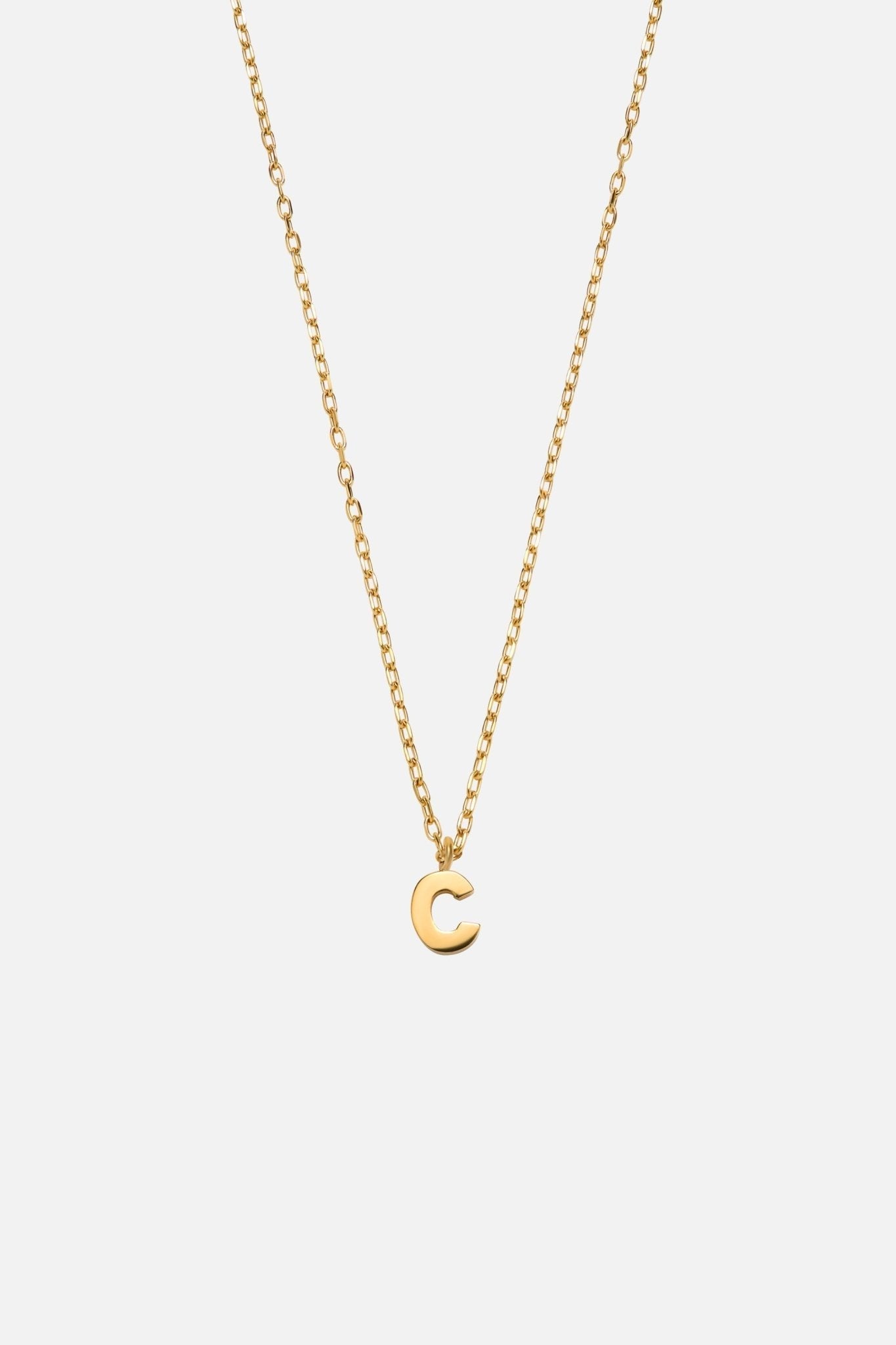 LETTER POLISHED NECKLACE (A-Z)