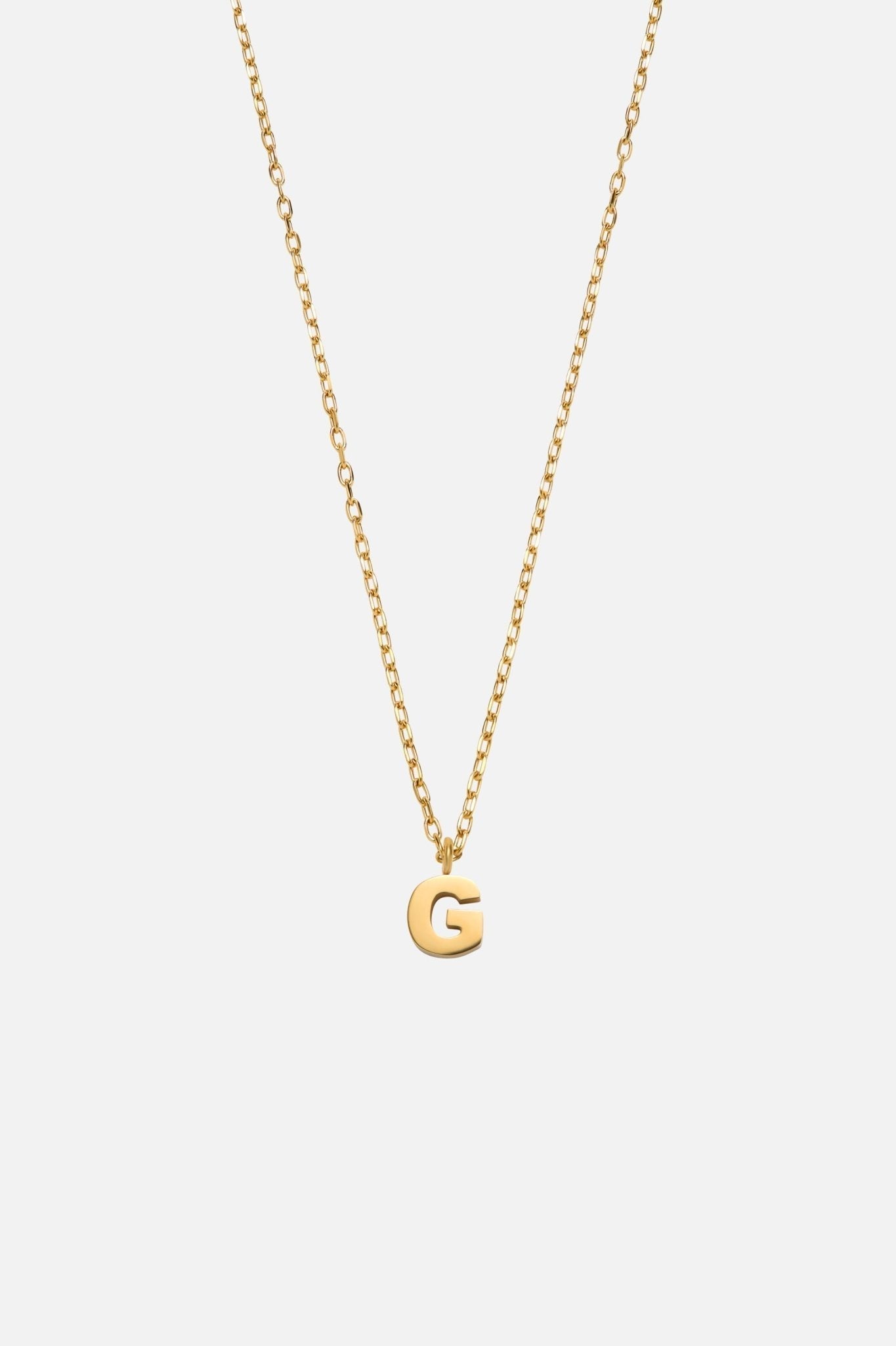 LETTER POLISHED NECKLACE (A-Z)