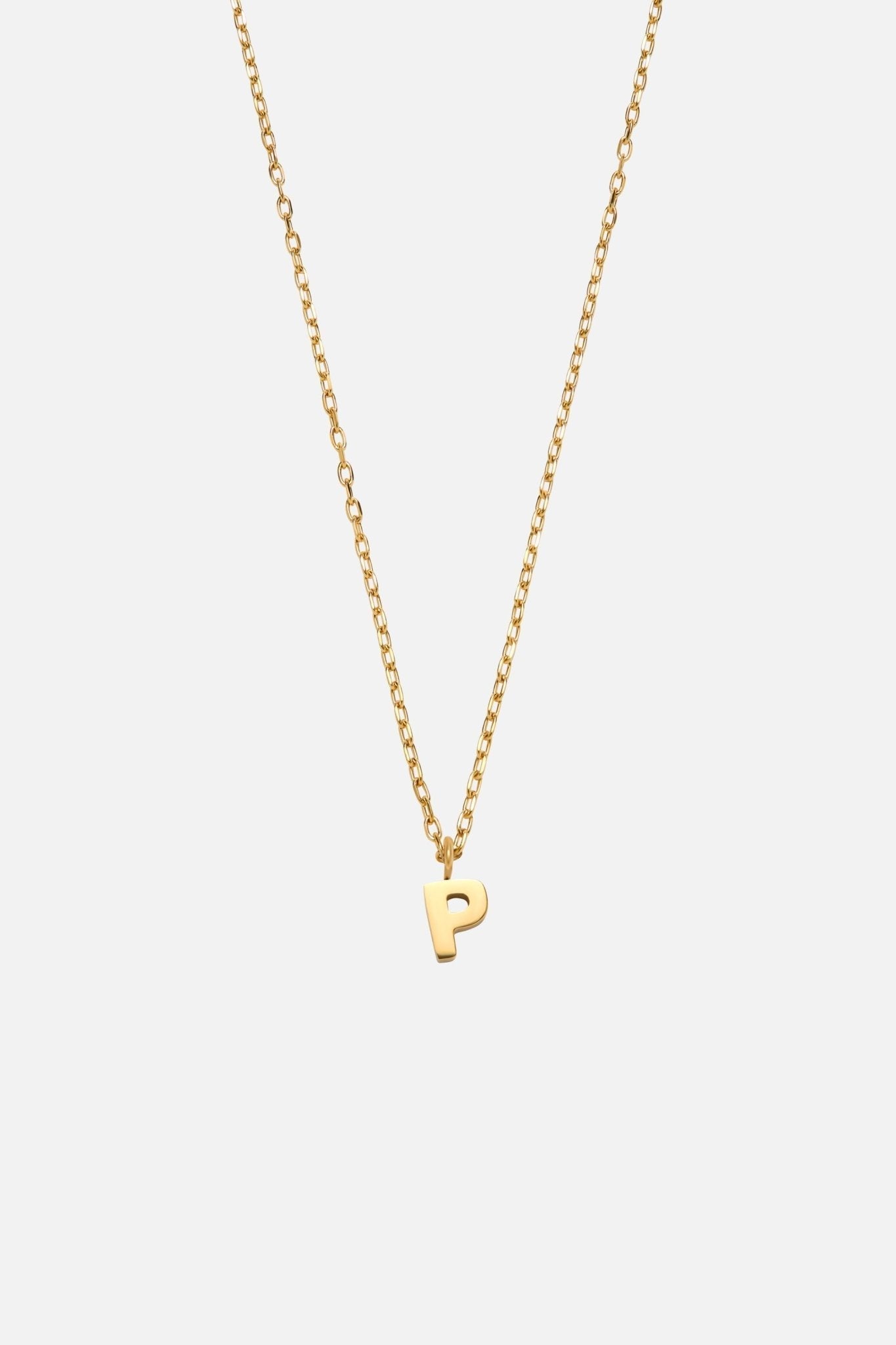 LETTER POLISHED NECKLACE (A-Z)
