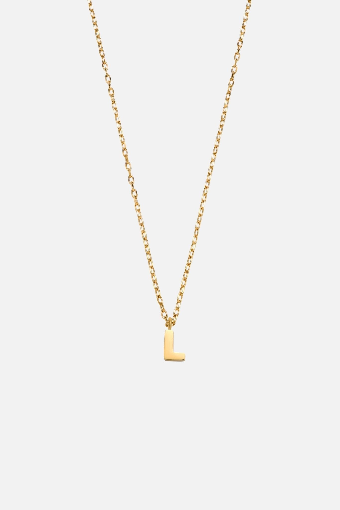 LETTER POLISHED NECKLACE (A-Z)