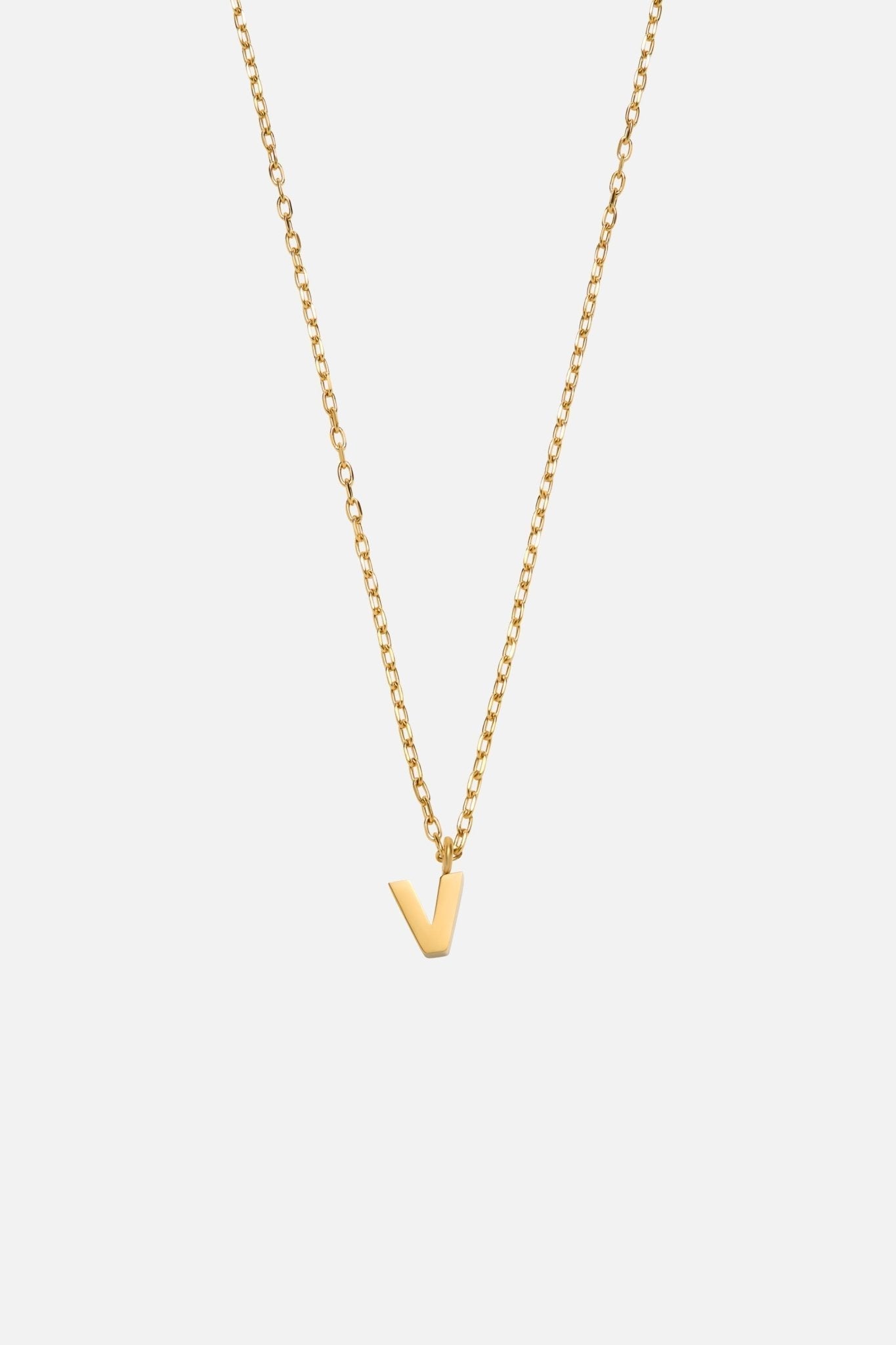 LETTER POLISHED NECKLACE (A-Z)