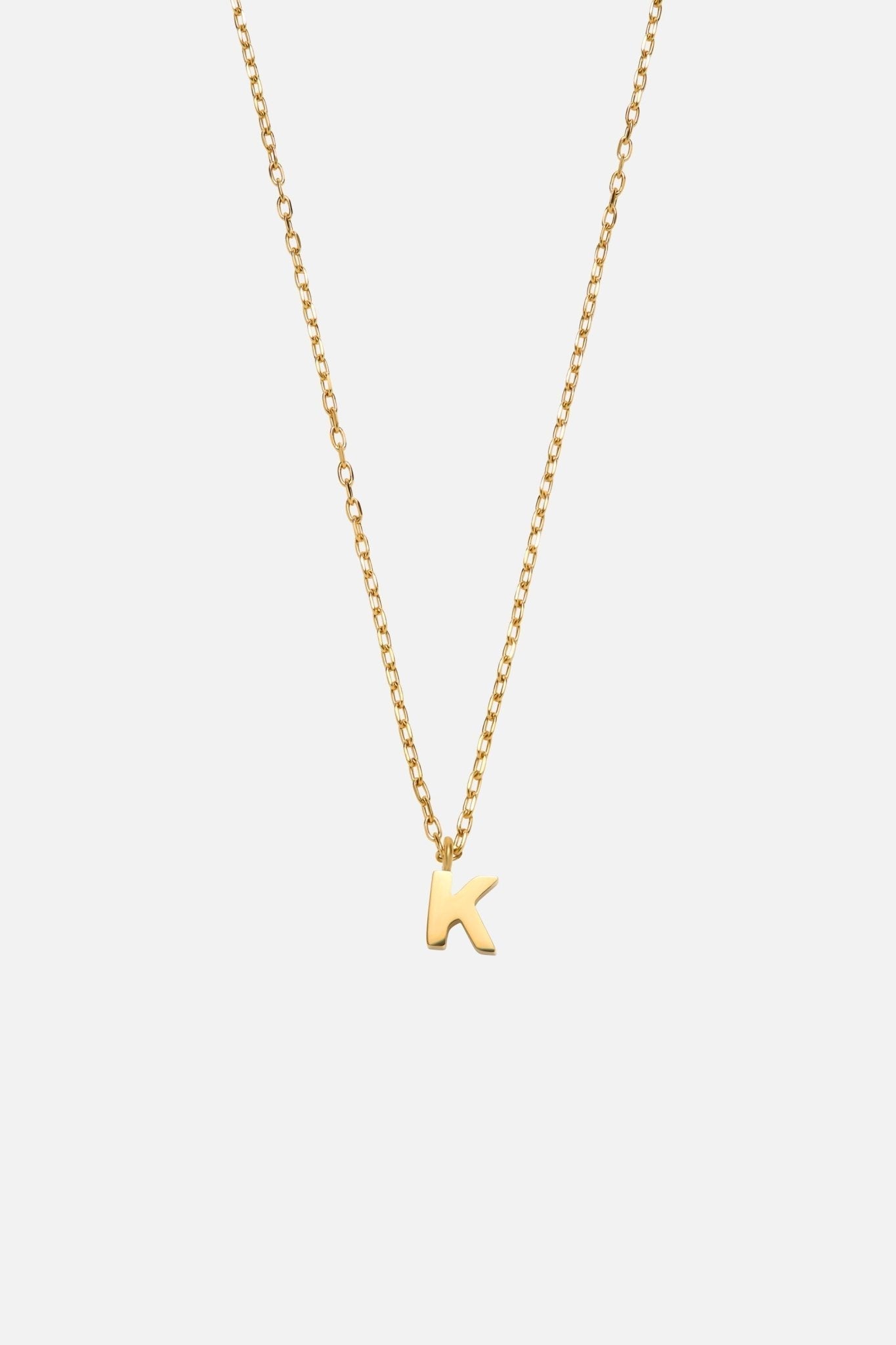 LETTER POLISHED NECKLACE (A-Z)