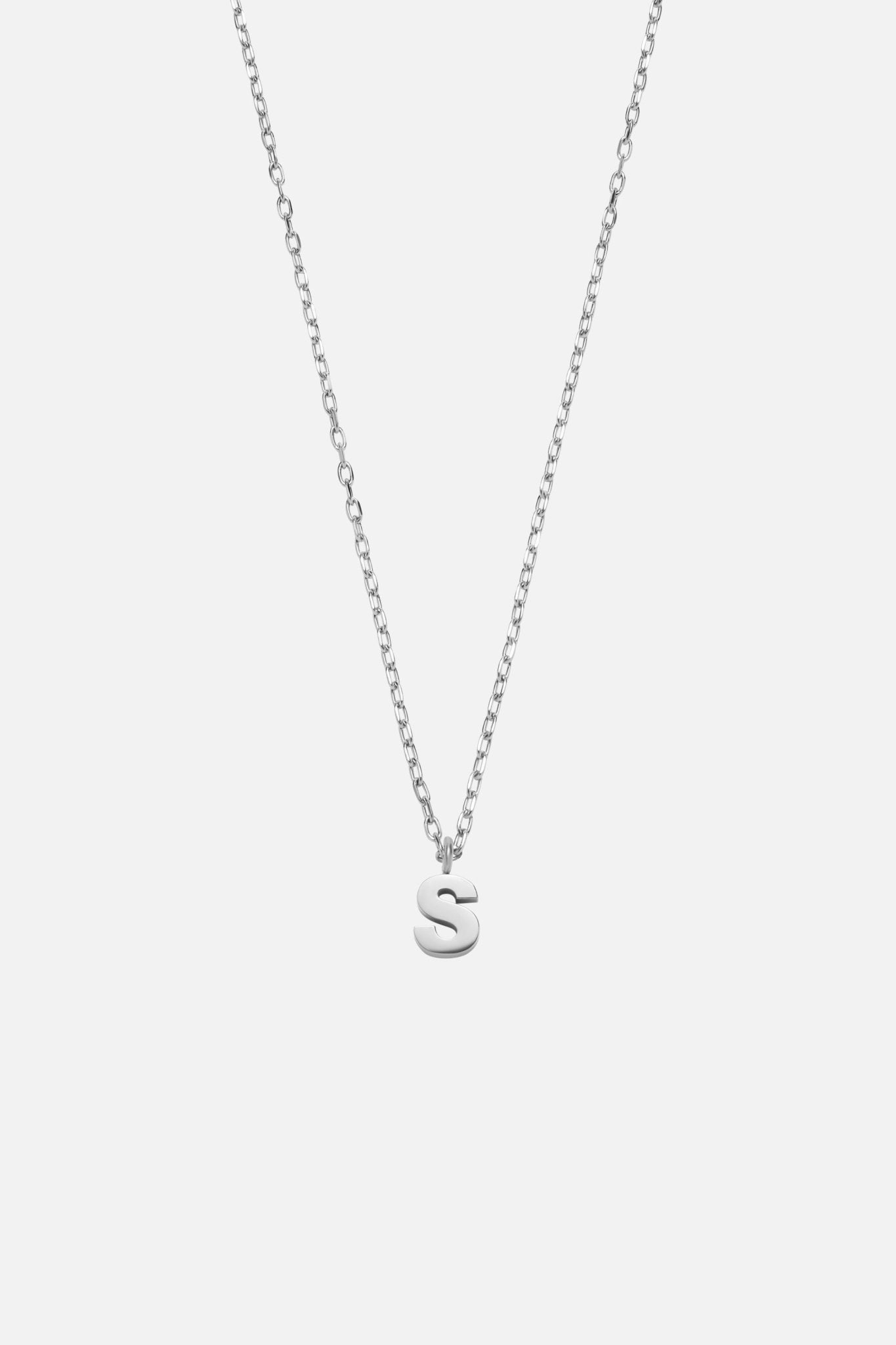 LETTER POLISHED NECKLACE (A-Z)